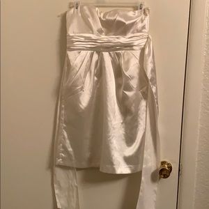 White Strapless Dress